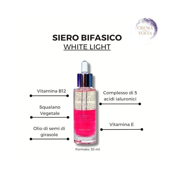 Sérum biphasique à la vitamine E, vitamine B12, complexe de 5 acides hyaluroniques, huile de tournesol - 30 ml -