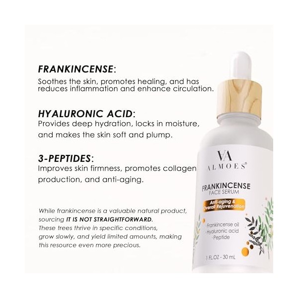 ALMOES FRANKINCENSE Sérums pour le visage Peptides 30 ml
