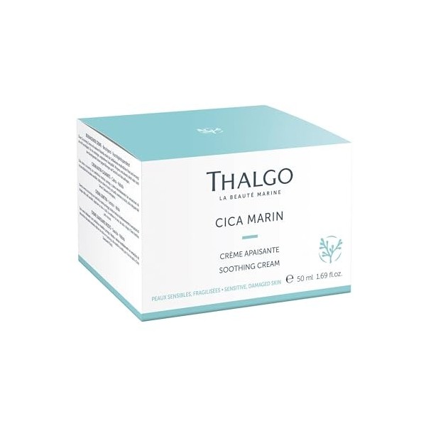 THALGO CICA Marin Crème apaisante répare et renforce les peaux sensibles, prébiotiques marins, végétalien, la première ligne 