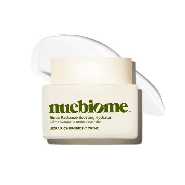 Nuebiome Hydratant éclatant pour la peau avec de la vitamine C et des extraits de champignons, lotion hydratante légère pour 
