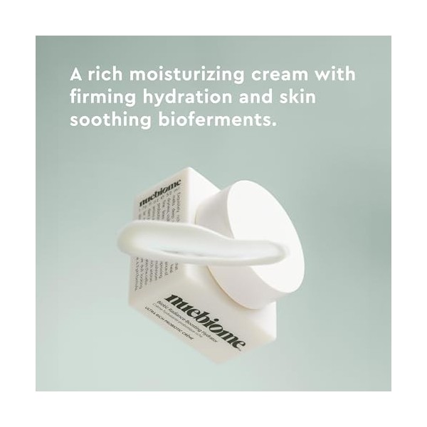 Nuebiome Hydratant éclatant pour la peau avec de la vitamine C et des extraits de champignons, lotion hydratante légère pour 