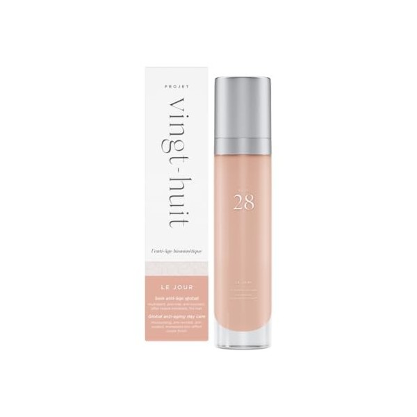 Le Jour • Soin Anti-Âge Hydratant • Actif Breveté Régénération Cellulaire RGNA28 • Flacon 50ml • Clean Beauty • 90,7% dingré