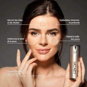 LAYZIN Sérum 01 à l’Acide Hyaluronique et Vitamines pour Hydratation Intense – Favorise une Peau Lisse et Souple – Sérum Cosm