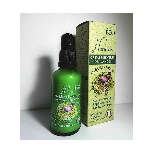Crème hydratante anti-âge Merveille des Landes BIO - Régénération Intégrale Haute Nutrition - Quintessence Végétale du Terroi