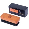 ZEUS Brosse à barbe 100% poils de sanglier pour homme - Poils doux, Brosse à paume pour barbes plus douces, plus saines et pl...