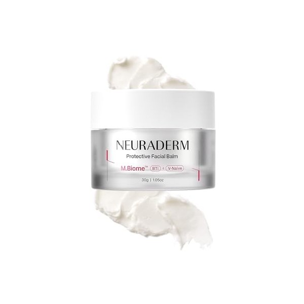 NEURADERM Baume protecteur pour le visage, crème riche en céramide, hydratant avec acide hyaluronique et cica pour protéger l