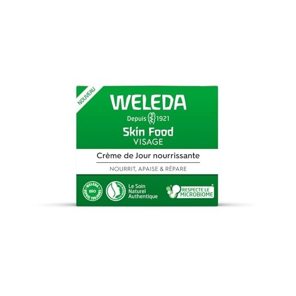 WELEDA – Crème de Jour Nourrissante pour Peau Sèche et Sensible, Confort Intense Bio 40mL Lunité