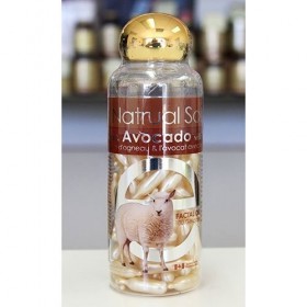 Placenta Facial Moisturizer with Vitamin E & Avocado, 100 Gelcaps, Bill Natural Sources by Bill Natural