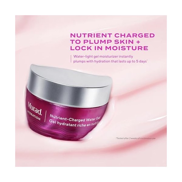 Murad Nutrient Charged Water Gel for Unisex 1.7 oz Gel