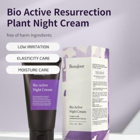 BONAJOUR Crème De Nuit Naturelle À LEau Végétale De Résurrection Végétalienne - Renouvellement Et Hydratation Et Nutrition