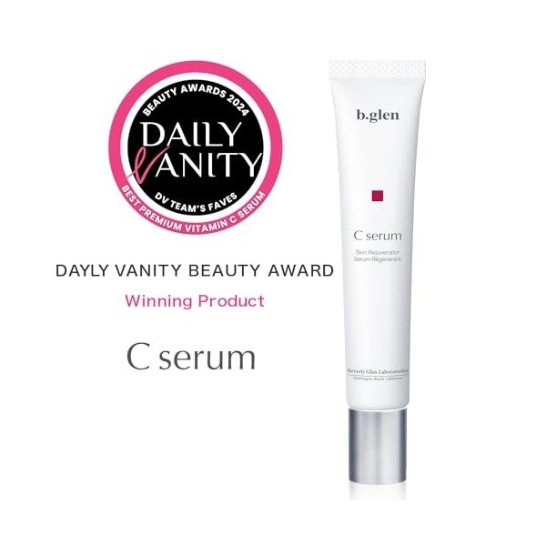 b. Glen C Serum multifonction anti-âge du Japon. Vitamine C pure – Renouvellement de la peau. Raffermit la peau, répare les r