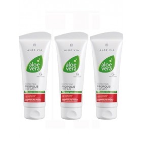Lot de 3 crèmes protectrices LR à laloe vera à la propolis - 100 ml - Avec gel à 79 % de feuilles daloe vera - Gel fermenté