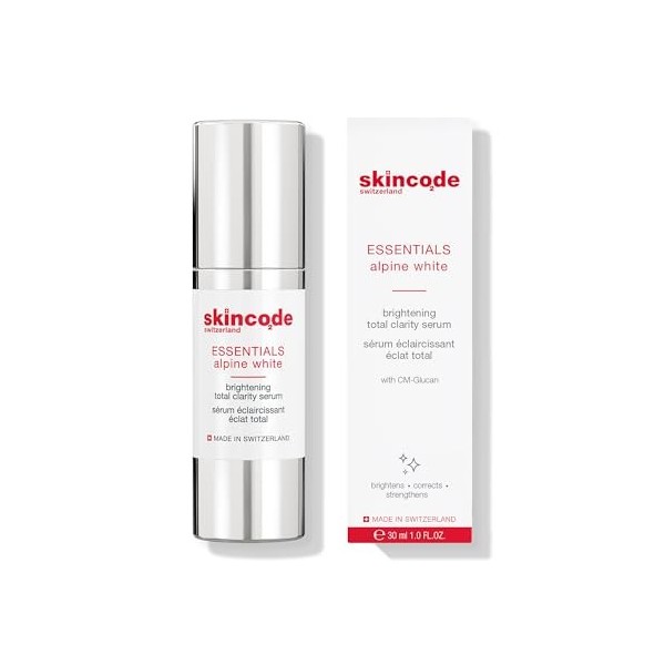 Skincode 1602 Sérum Éclaircissant Éclat Total Alpine White Crème Jour et Nuit