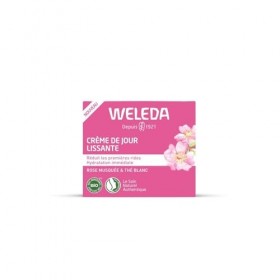 WELEDA – Crème de Jour Lissante Anti-Âge, Hydratation Douce à la Rose Musquée et Thé Blanc 40mL Lunité