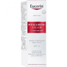 EUCERIN – Soin Anti-âge SPF 15 Volume Lift, Hydratation Raffermissante à l’Acide Hyaluronique 15 mL - Vendu par unité