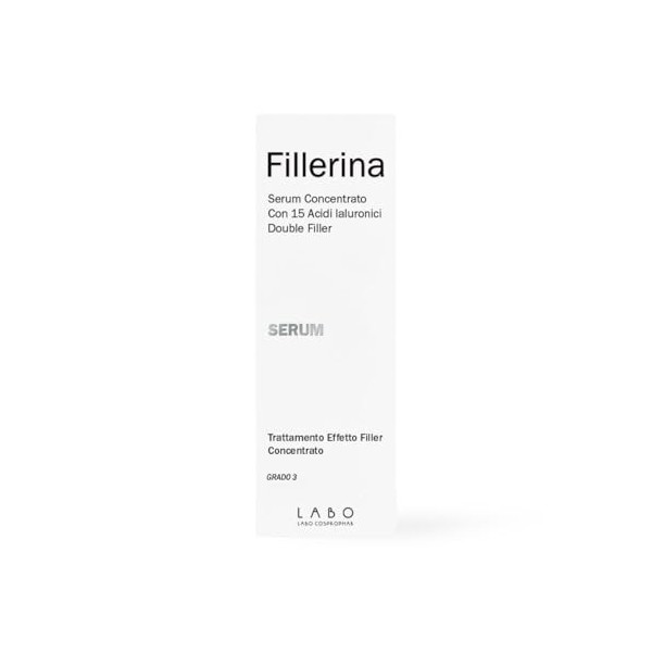 Fillerina 15HA Sérum Concentré Effet Lifting Anti-Rides Intensif Visage Combleur de Rides Profondes Hydratation Intense Grade