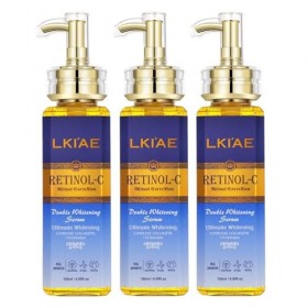 LKIAE Ultimate Double sérum blanchissant au rétinol pour le visage et le corps, réduit les rides et les taches sombres, hydra...