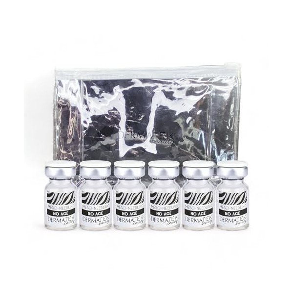 Microneedling Sérum Visage en ampoules, contre les imperfections des rides. 6 ampoules No Age Crème Jour et Nuit
