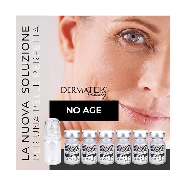 Microneedling Sérum Visage en ampoules, contre les imperfections des rides. 6 ampoules No Age Crème Jour et Nuit
