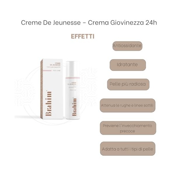 Brahim® Creme De Jeunesse - Crème Jeunesse 24h Visage 50ml