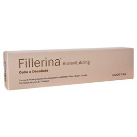 Labo FILLERINA biorevitalizing Crème Suite Traitement anti-rides cou décolleté effet filler grado3 Bio