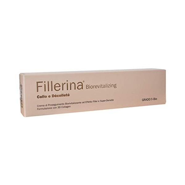 Labo FILLERINA biorevitalizing Crème Suite Traitement anti-rides cou décolleté effet filler grado3 Bio