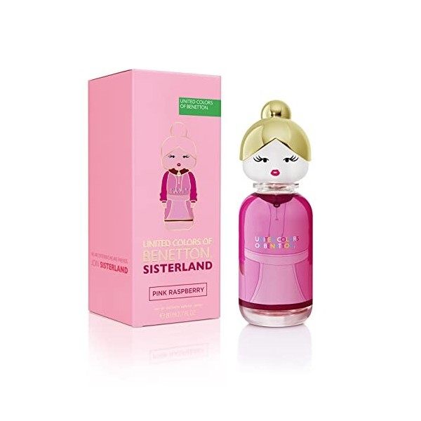 Benetton - Sisterland Pink Raspberry, Eau de Toilette for Women - Long Lasting - Fresh, Young and Modern Fragance - Floral, N