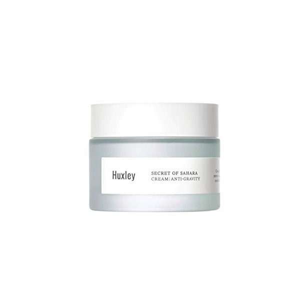 Huxley Gesichtscreme Anti Gravity Cream 50 ml, Anti-Aging Effekt mit Kaktusfeigenkernöl und Hyaluronsäure Crème Jour et Nuit