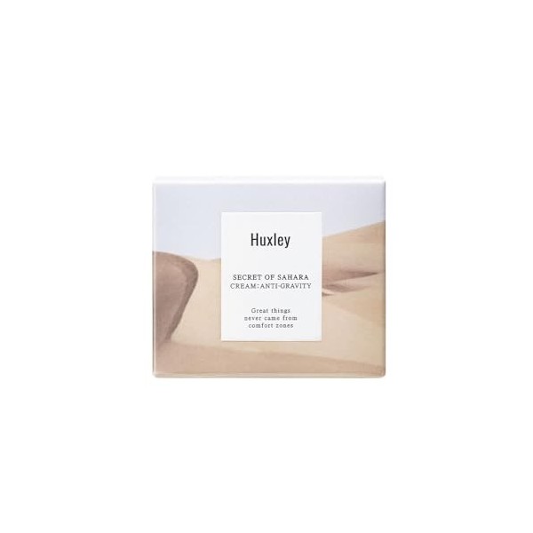 Huxley Gesichtscreme Anti Gravity Cream 50 ml, Anti-Aging Effekt mit Kaktusfeigenkernöl und Hyaluronsäure Crème Jour et Nuit