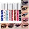 Kit Eyeliner Liquide Mat 8 Couleurs, Imperméable Longue Durée Séchage Rapide Lisse Sans Taches Stylo Eyeliner Liquide Coloré 