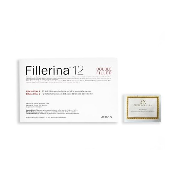 Labo Fillerina 12 Double Filler Intensive Soin Visage Remulpting Gel + Nourishing Veil Grade 3