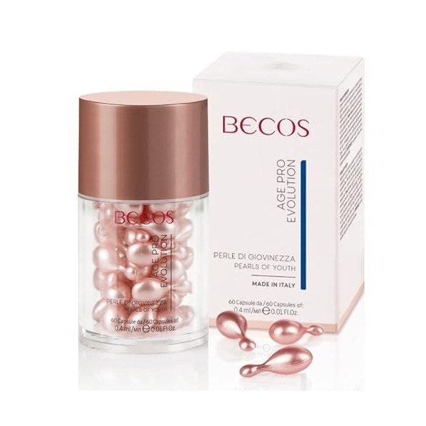 Becos Age Pro Evolution Perles de Jeunesse Capsule 60 perles de 0,4 ml - Relaxation Épidermique , Rudes , Peau Denutrite