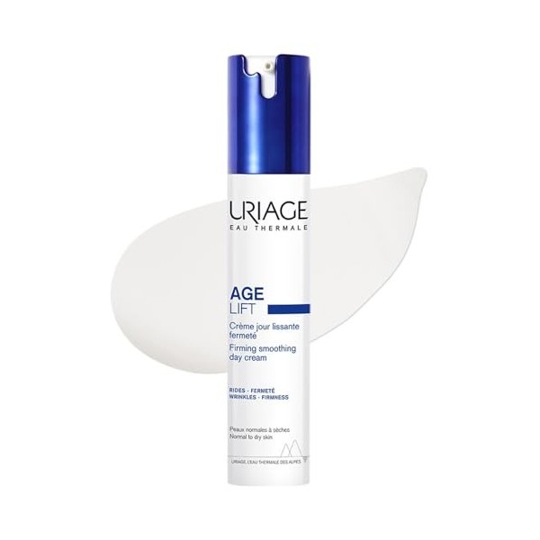 URIAGE – Soin Lissant Anti-Âge pour Peau Fermeté et Jeunesse, Texture Confort Flacon 40mL Lunité