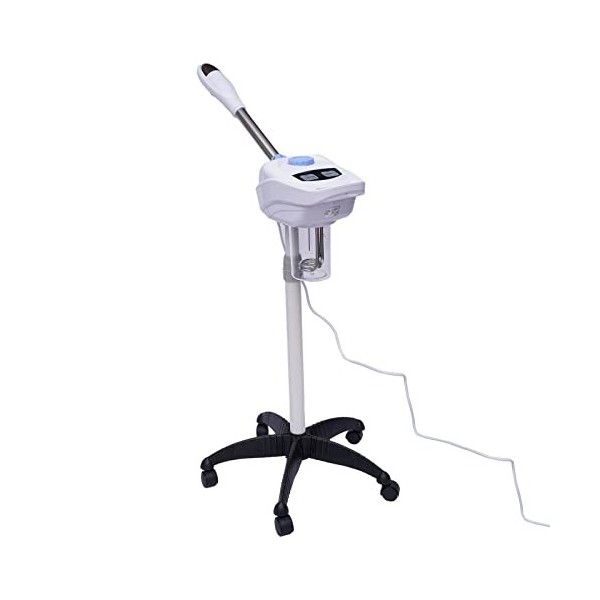 Vaporisateur facial sur roues Digital Vaporisateur Sauna facial Évaporation Buse rotative à 360 ° pour les ménages, les salon