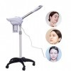 Vaporisateur facial sur roues Digital Vaporisateur Sauna facial Évaporation Buse rotative à 360 ° pour les ménages, les salon