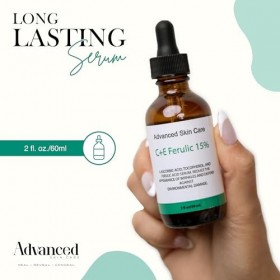 Advanced Skin Care Sérum vitamine CE à 15 % comparé au sérum CE pour la peau avec acide férulique 2 oz