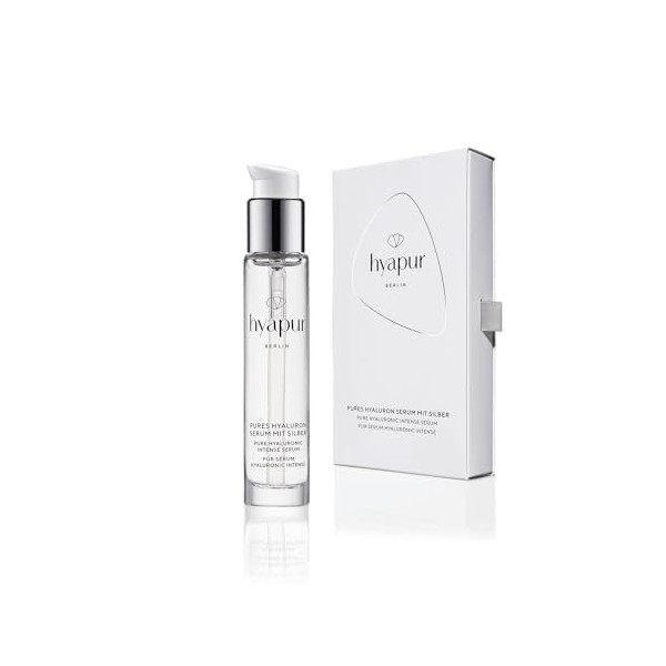 hyapur® - Pur Sérum Hyaluronic Intense, pure acide hyaluronique pour une peau lisse, repulpée et réhydratée, flacon de 15 ml