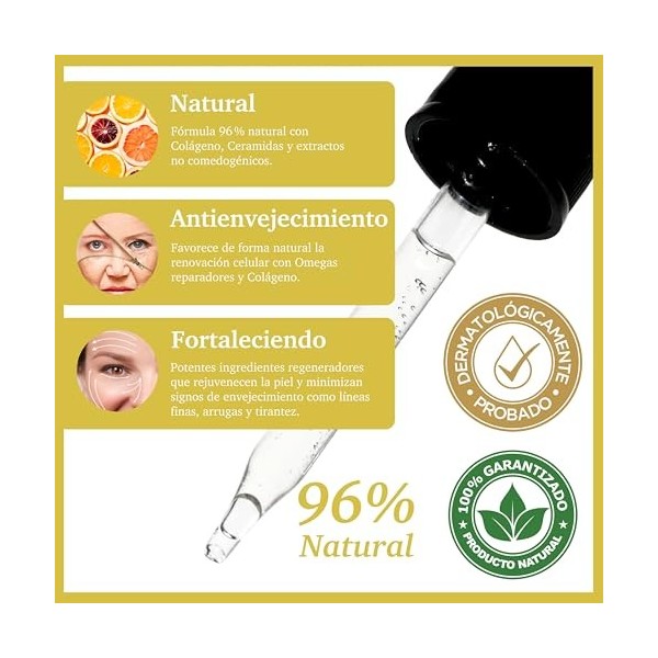 Purifect Anti-Aging Collagen Facial Serum Softens and Illuminates the Skin 30ml Crème Jour et Nuit