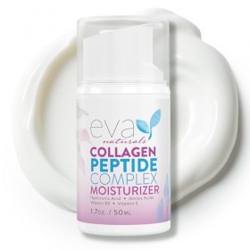 Eva Naturals Peptide hydratant au collagène pour le visage – Hydratant anti-rides pour le visage – Crème visage multi-peptide...