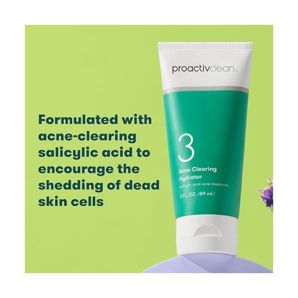 Proactiv Clean Acne Clearing Hydrator - Crème hydratante pour homme et femme - Lotion pour le visage à lacide salicylique et