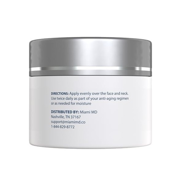 MiamiMD Crème anti-âge Lift & Firm - Crème anti-âge et ferme pour tous les types de peau - Sans paraben, sans parfum, sans cr