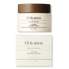 OCLEARIEN] Crème naturelle pour le visage, 1,69 fl. oz | Crème hydratante à lacide hyaluronique, anti-âge, apaisante, éclai