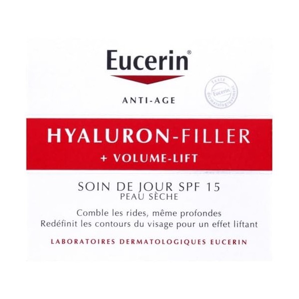 EUCERIN – Soin Anti-âge Hydratant, Booster de Volume au Hyaluron, Texture Confort 50 mL - Vendu par unité