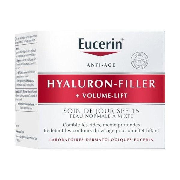 EUCERIN – Crème Hydratante Volume Lift pour Peau Normale à Mixte, Effet Repulpant 50mL - Vendu par unité