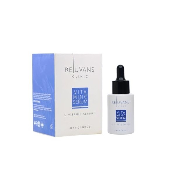 Rejuvans Sérum à la vitamine C - Soin anti-âge très efficace pour une peau éclatante - 30 ml