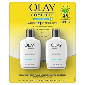 Olay Complete Sensitive 6 Fl Oz, Spf 15, 2 Pack,, 2Count 