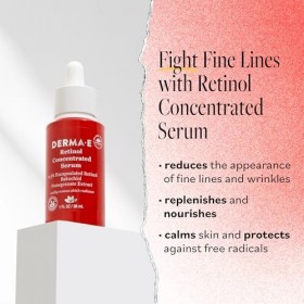 Anti-rides, sérum concentré au rétinol, 1 fl oz 30 ml , DERMA E