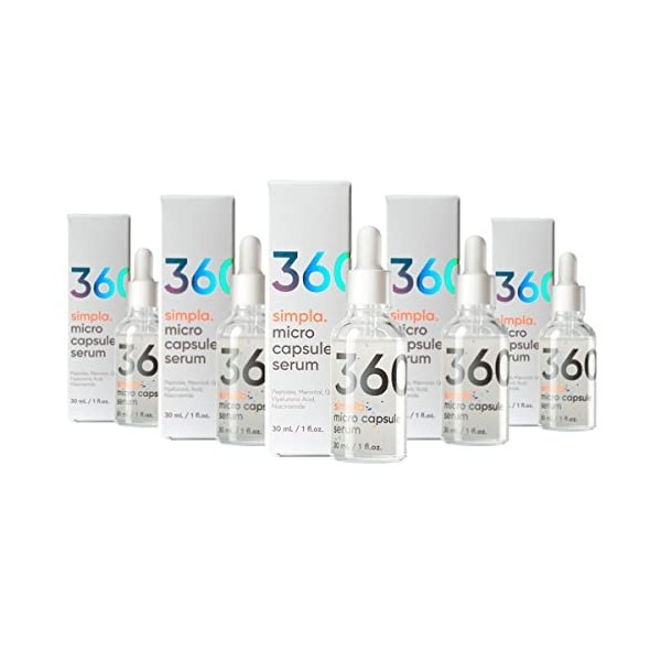 Simpla 360 | Sérum avec micro-capsules | 30 ml | 3 Pack Crème Jour et Nuit