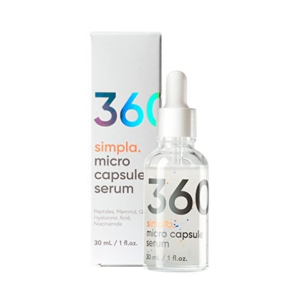 Simpla 360 | Sérum avec micro-capsules | 30 ml | 3 Pack Crème Jour et Nuit