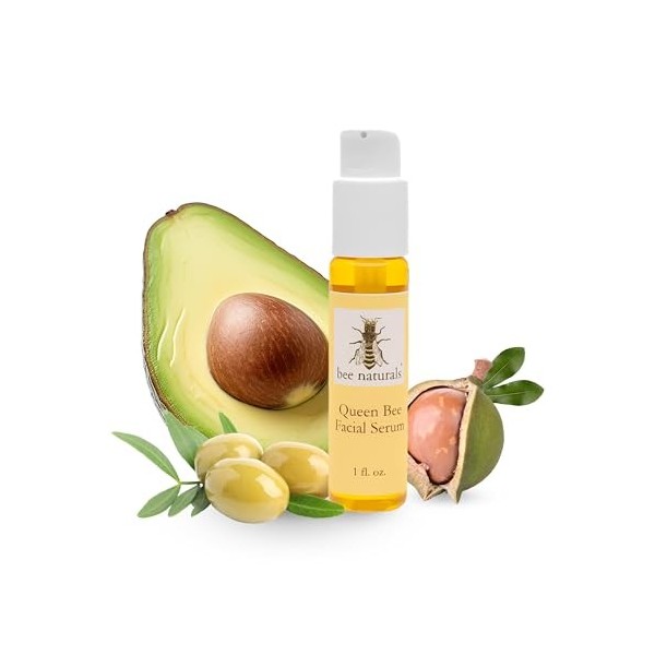Bee Naturals, Queen Bee Facial Serum - Reduce Wrinkles and Fine Lines - Containsluxurious and Precious Oils, Such As Tamanu a